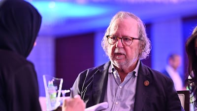 Nobel laureate Prof. James Allison at the global congress of the WIN Consortium in Abu Dhabi. Photo: Burjeel Holdings