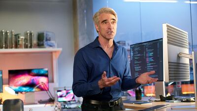Craig Federighi, Apple's senior vice president of software engineering, speaks during the keynote address at the 2020 Apple Worldwide Developers Conference (WWDC) at Apple Park in Cupertino, California. REUTERS