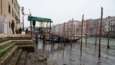 Venice's waterways are a critical part of daily life in Venice, where there is only one main road