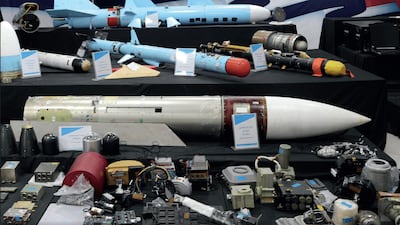 Some of the weapons intercepted on their way to the Houthis. Photo: Conflict Armament Research (CAR)