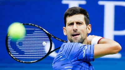 Top seed Novak Djokovic of Serbia in action against Juan Ignacio Londero of Argentina during their second round match. EPA