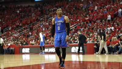 Oklahoma City Thunder's Russell Westbrook was the first NBA player since 1962 to average double digits in points, rebounds and assists in the same season. David J Phillip / AP Photo