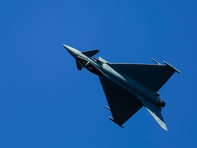 A German Air Force Eurofighter EF2000 Typhoon fighter jet performs during the Malta International Airshow. Reuters