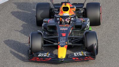 Red Bull's Dutch driver Max Verstappen drives with the No 1 sticker this year after winning the 2021 F1 drivers' title. AFP