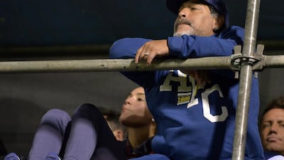 Former Argentine footballer Diego Maradona says he wants to help end the corruption in Fifa. Juan Ignacio Roncoroni / EPA