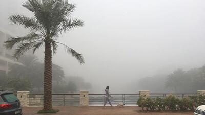 Early morning fog was affecting large parts of the country, including Dubai. Antonie Robertson / The National