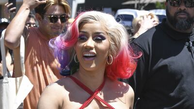 Cardi B attends the City of West Hollywood's Pride Parade in California. Getty / AFP