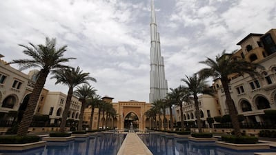 The Burj Khalifa is seen from Al Qasr hotel in downtown Dubai. REUTERS/Jumana ElHeloueh