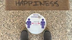 Shared spaces required shared responsibility during the Covid-19 pandemic. Chris Whiteoak / The National