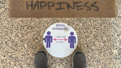 Shared spaces required shared responsibility during the Covid-19 pandemic. Chris Whiteoak / The National