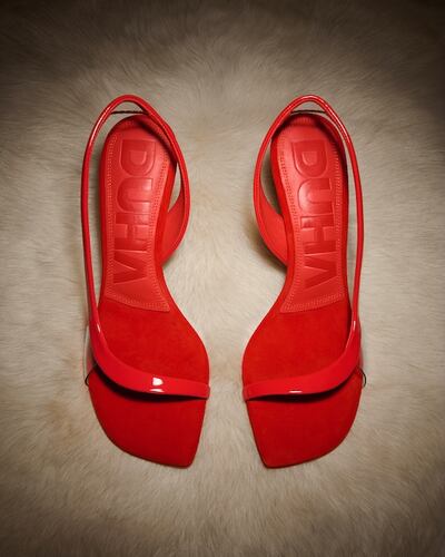 Secret Sandal by UAE brand Duha feature a 'secret' see-through strap. Photo: Level Shoes
