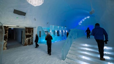 Guests can spend the night at the hotel or book a day pass to visit. AFP