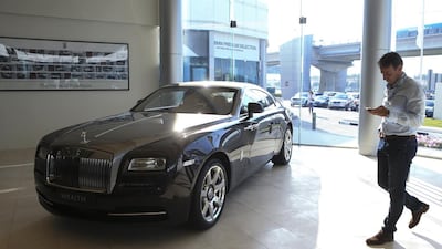 Rolls-Royce said that the Middle East was the only region not to record higher sales last year. Sarah Dea / The National