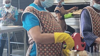 Bowls were initially kneaded and rolled by hand but the Expo Live grant was used to produce a moulding machine. Photo: Munch