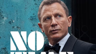 'No Time To Die' poster featuring Daniel Craig. All photos: MGM