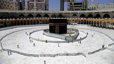 Muslim worshippers circumambulate the sacred Kaaba in Makkah's Grand Mosque, Islam's holiest site. AFP