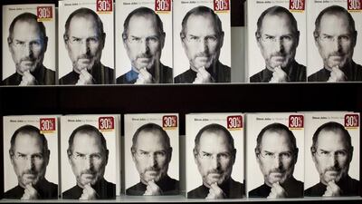 A reader says some writers tend to mix fiction with the truth when telling the stories of popular personalities such as Steve Jobs. Scott Eells / Bloomberg News
