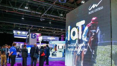 Above, the Pacific Controls stand at IoTX 2016. Victor Besa for The National