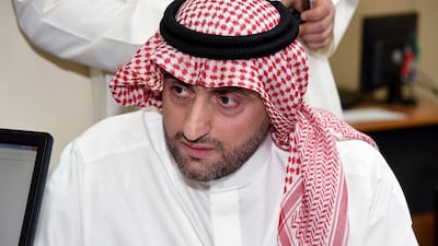 A Kuwaiti royal Sheikh Malek Al-Humoud Al-Sabah, on October 19, 2016 registered as a candidate for the upcoming parliamentary elections in November 26. Yasser Al-Zayyat / AFP