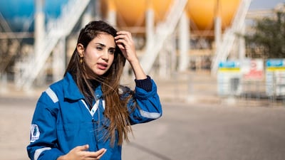 Employee Safa Al Saeedi. At 13 per cent, the female labour force participation rate in Iraq is one of the lowest in the world, according to a report by UN agencies published last year.