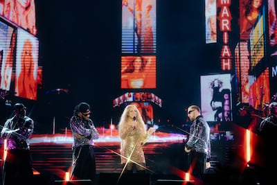 Saturday's show was Carey's second performance as part of the Saadiyat Nights line-up. Photo: Saadiyat Nights