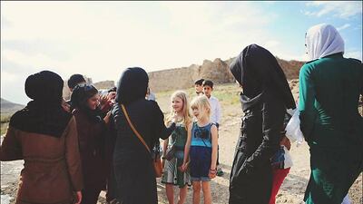 Kirsty Larmour’s daughters Saffy and Indy. Courtesy Kirsty Larmour