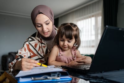 The UAE's focus on flexible and family-friendly working policies, parental leave and family-care support reflects a broader national ambition to strengthen families while enabling people to participate fully in the country’s economic and social progress. Getty