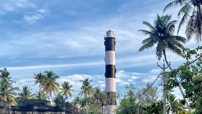 The Ponnani Lighthouse is situated where the Arabian Sea meets the Bharathapuzha river in Kerala.