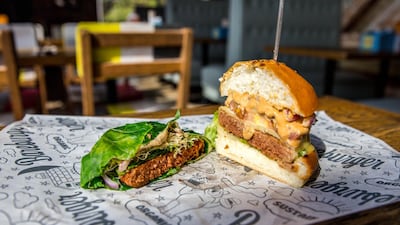 The entirely plant-based Beyond Burger is on the menu at Bareburger's four UAE restaurants. Courtesy Bareburger