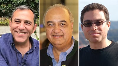 Washington wants the release of, from left, Emad Shargi, Morad Tahbaz and Siamak Namazi. Reuters