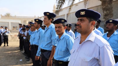 Members of a Yemeni coast guard force are pictured in Hodeidah. Reuters