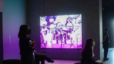 The co-curators of the exhibition worked for five years to amass the collection. AFP