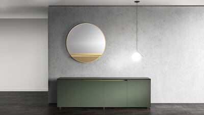 Sound Mirror is an acoustic mirror that acts as a speaker and features an AI assistant and smart home capabilities. Photo: Sound Mirror