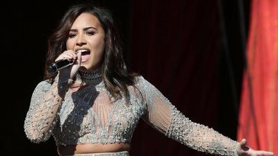 Demi Lovato performs at the Global Citizen Festival at Central Park in New York. The American singer will be performing on day two of RedfestDXB in February. Andrew Kelly / Reuters