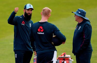 England all-rounder Moeen Ali, left, the England batsmen have transformed themselves into power hitters. Lee Smith / Reuters