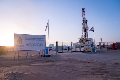 A Sharjah National Oil Corporation gas exploration site. Oil prices are likely to remain significantly lower than $50 per barrel until the global economy recovers from the Covid-19 pandemic, SNOC's chief executive Hatem Al Mosa believes. Courtesy of Sharjah Government Media Bureau