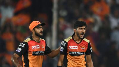 Left-arm quick Khaleel Ahmed, right, will be auditioning for the Indian national team as well. AFP