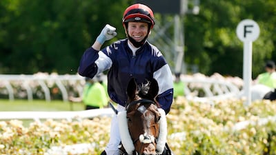 Jye McNiel on board Twilight Payment returns to scale after winning race 7 the Lexus Melbourne Cup during 2020 Lexus Melbourne Cup Day at Flemington Racecourse in Melbourne, Australia. Getty Images for the VRC