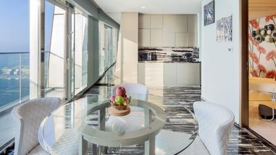 Breakfast by the sea.