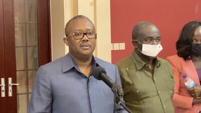 Guinea-Bissau's President Umaro Sissoco Embalo. Reuters