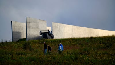 Visitors stroll through national park grounds in Shanksville. Getty / AFP