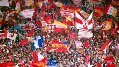 Wembley is a long way for fans of Liverpool and Everton for a semi-final, as they will do tomorrow. In 1986, above, they contested the final, with Liverpool winning 3-1. The winners of tomorrow’s match will be back at Wembley in May to play the winner of Chelsea v Tottenham.