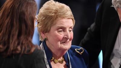 Madeleine Albright, former US Secretary of State, attends the first day of the 56th Munich Security Conference in Munich, Germany. AP