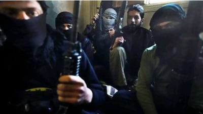 Members of the Syrian Army gather inside their quarters in the Syrian town of Binnish, in the north-western province of Idlib.