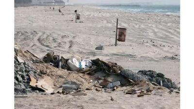 A reader is annoyed with people who litter beaches such as this one in Umm Al Quwain. Randi Sokoloff / The National