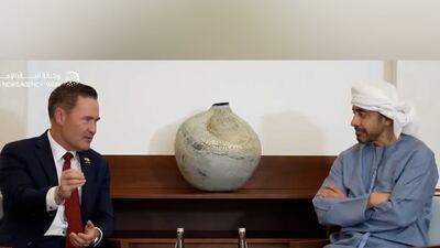 Sheikh Abdullah and Mike Waltz discuss UAE-US ties