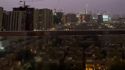 Overnight storm lights up UAE sky