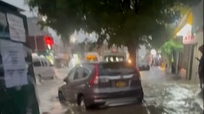 New York's Queens area flooded after severe thunderstorms
