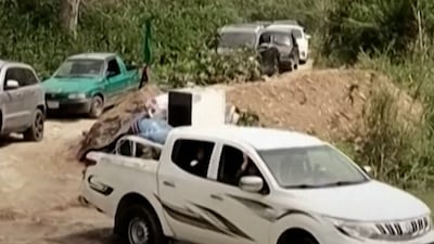 Lebanese use makeshift Litani River crossing to get home