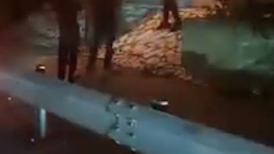 Suspected Hezbollah supporters burn ‘Lebanon First’ ads